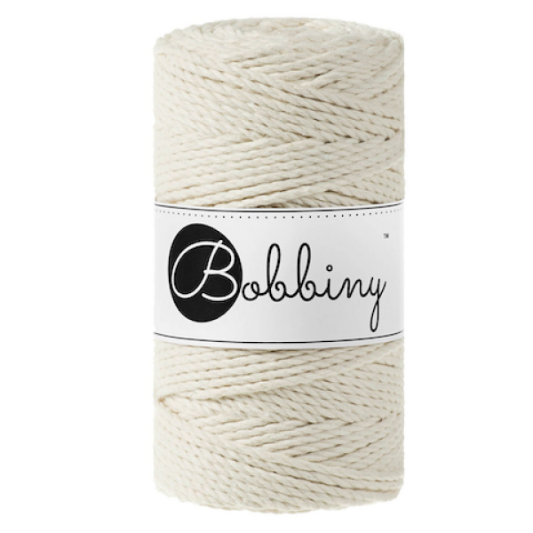 Bobbiny Makramee Kordel 3PLY 3 mm - Nature